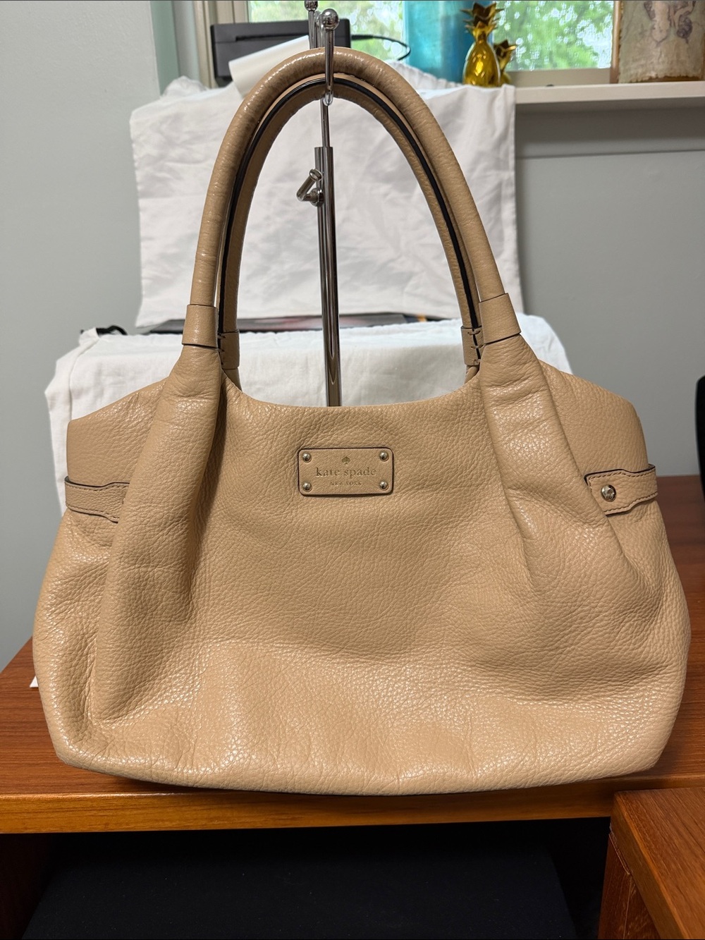 kate spade Beige Leather Shoulder Bag